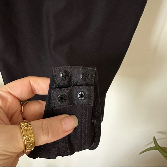 ALIX NYC Mott Scoop Neck Stretch-Jersey Black Bodysuit Size L - Picture 8 of 12